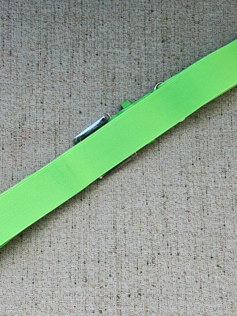 Youth Boy Belt Green Canvas Sport Stretched Waistband Pin Buckle Size adjustable